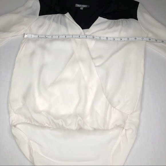 ✨HP✨Michael Stars Black/Ivory Long Sleeve Top S - Picture 5 of 7